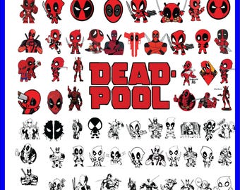 500+ Deadpool Svg Bundle-PNG-SVG-DXF