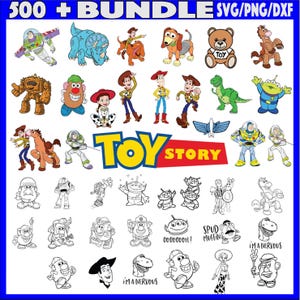 500+ Toy Story Svg bundle- PNG-SVG-DXF