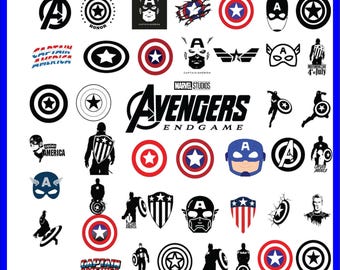 150+ Captain America Svg bundle- PNG-SVG-DXF