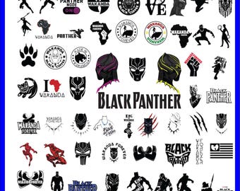 200+ Black Panther Svg Bundle- PNG-SVG-DXF