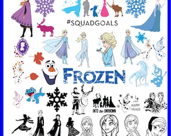 500+ Frozen Svg bundle- PNG-SVG-DXF