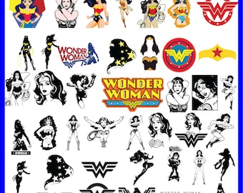 200+ Wonder Woman Svg bundle- PNG-SVG-DXF