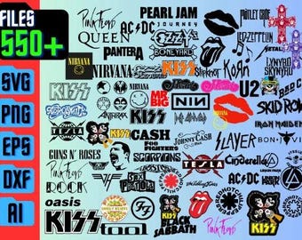 550+Rock Band PNG Bundle 1 , Rock Music ,Heavy Metal , Rock And Roll , Robert Smith , Rock TSHIRT Design , Digital Download , Rock On Hand