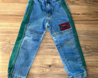 Vintage Little Levis Sport Jean Kids Sz 6 Blue Pockets Patch USA Made Retro