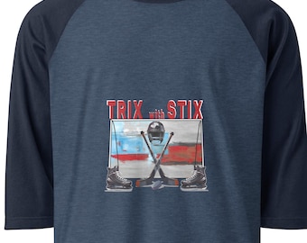 Raglan Shirt Hockey Themed Trix with Stix