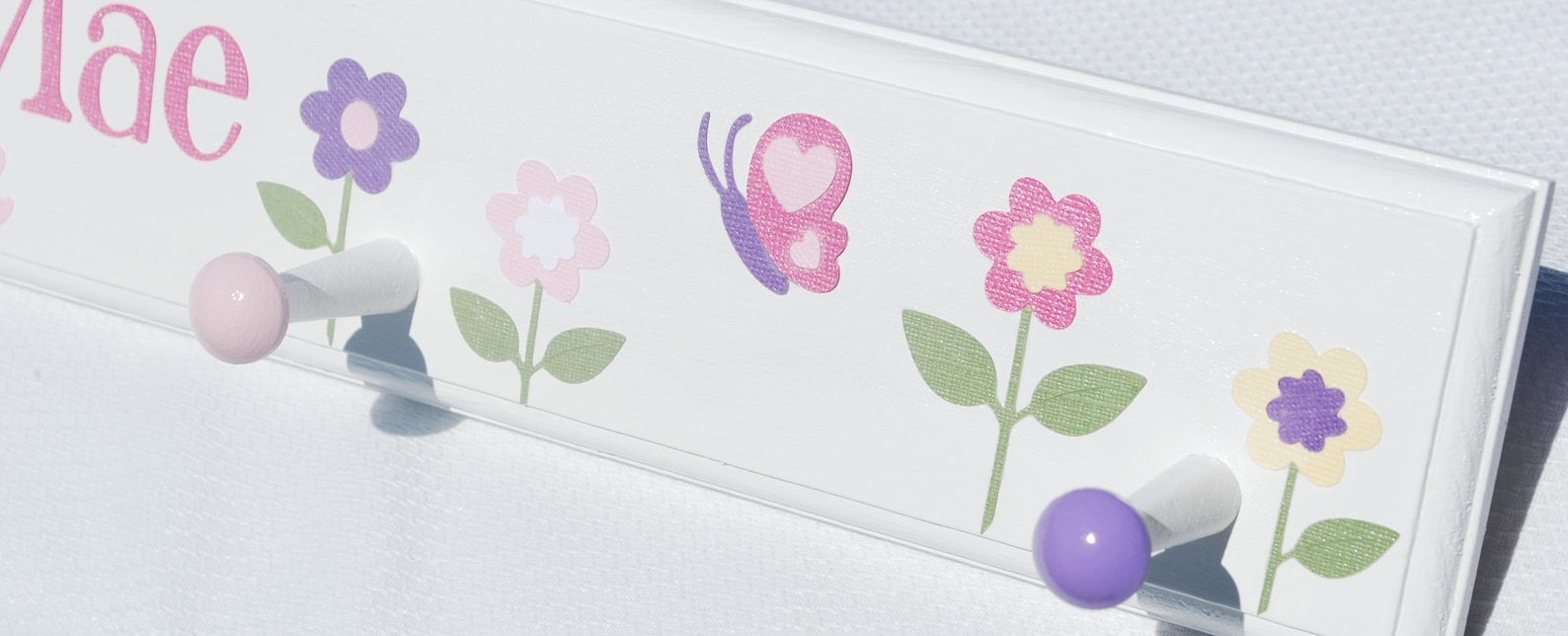 Butterfly Coat Rack in Pink and Purple. Butterfly Bathroom Etsy