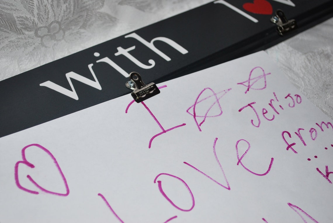 Children's Artwork Display Clips . Made With Love . Etsy