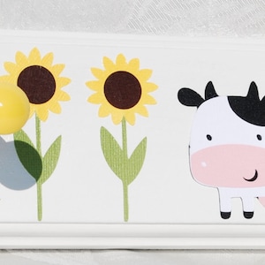 Farm nursery decor Farm animals wall art Farm baby shower decor Baby farm Animals, baby shower gift, Sunflower Wall Art, neutral nursery