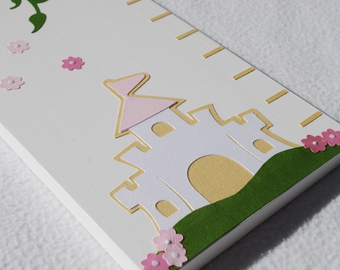 Personalized Princess Growth Chart: Handmade Nursery Wall Decor