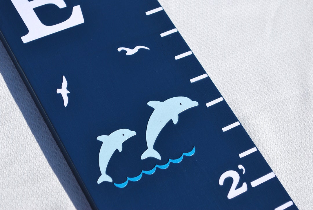 Handmade Nautical Growth Chart: Personalized Wooden Height Ruler - Etsy