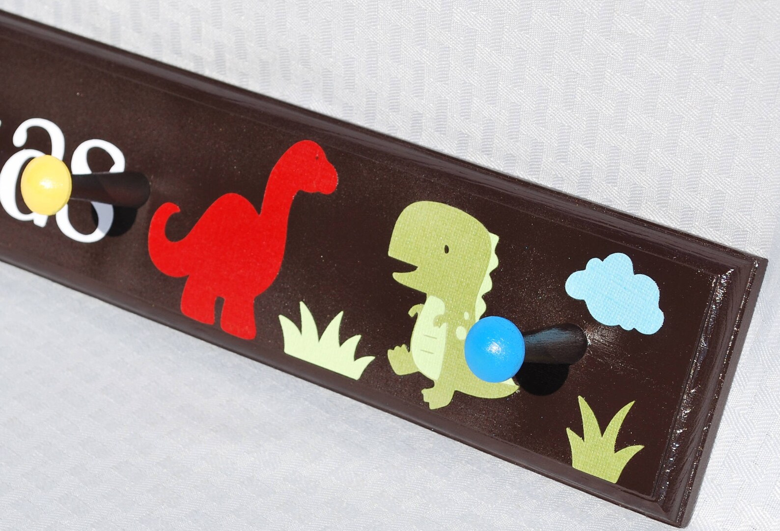 Dinosaur Coat Rack in Espresso Brown. Dino Bathroom Towel Etsy
