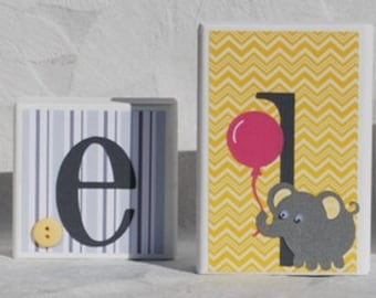 Sweet Little Peanut Yellow and Gray Baby Elephant Baby Shower . Modern Prints . Chevron Polka Dots . Elephant Baby Girl Nursery Decor