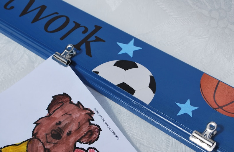 Children's Artwork Display Clips . Sports . Jr Varsity . Etsy