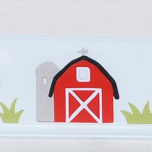 Farm Theme . Nursery Decor . Boys Bedroom . John Deere Decor . Boys Wooden Peg Rail . Personalized Gift for Boy . Birthday Gift image 7