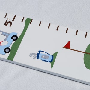 Handmade Golf Growth Chart: Baby Boy Nursery Decor