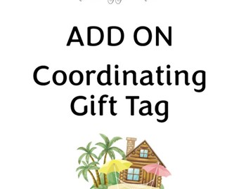 Custom Gift Tag . Add on for Gift Tag, Gift Card, Gift Note, Gift Enclosure, To From Tag