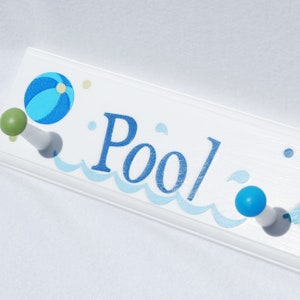 Pool Towel Hooks . Pool Towel Rack . Personalized Towel Hooks . Beach Towel Hanger . Swimsuit Hooks . Swimwear Hanger . Pool House . Spa