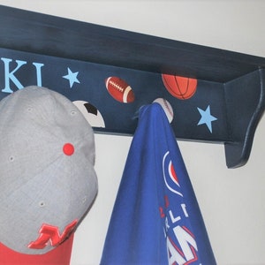 Navy Blue Coat Rack Etsy