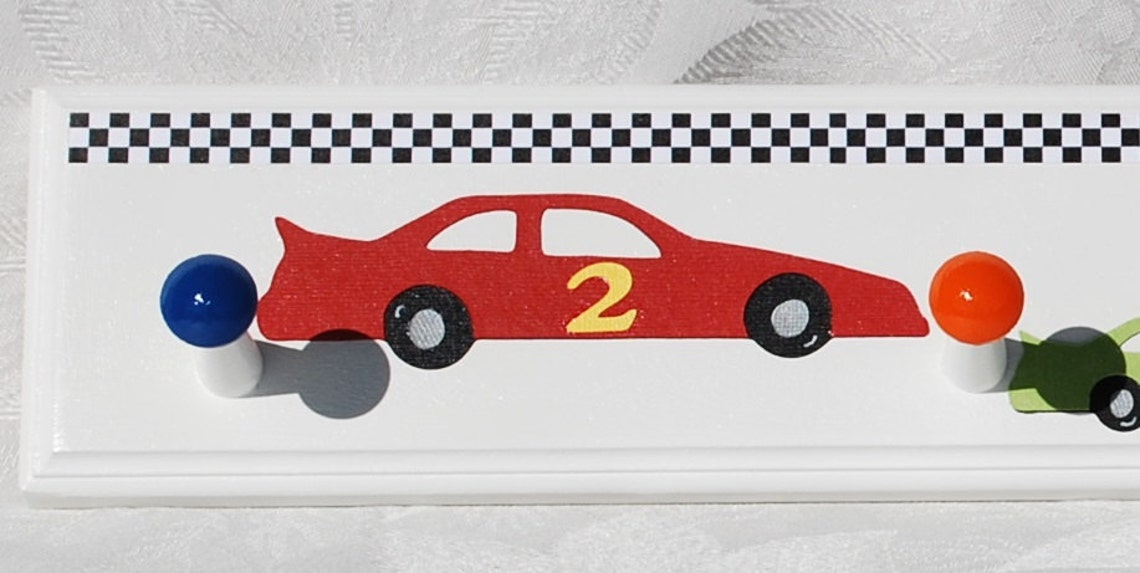 Race Car Room Decor for Kids . Personalized Race Car Wall Art | Etsy