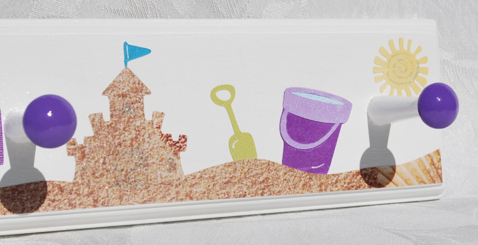 Beach Towel Rack for Kids . Beach Bathroom Towel Hooks. Pool | Etsy