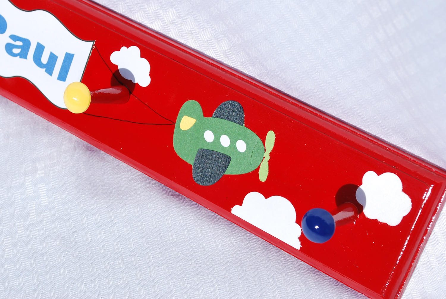 Airplane Coat Rack in Red Navy Blue Green and Yellow. Plane | Etsy