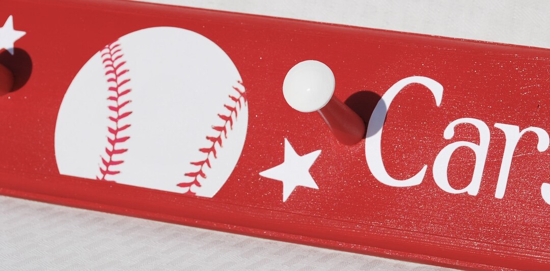 Personalized Sports Coat Rack: Baseball, Basketball, Soccer, Football ...