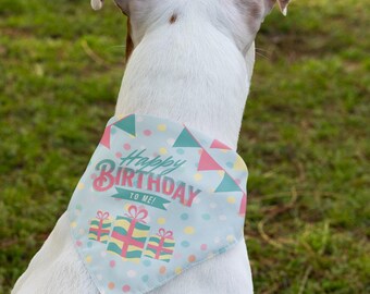 Coleira bandana personalizada para animais de estimação, com clipe para aniversário, para cães ou gatos, bandana para cães e gatos, cachecol para gatos, fantasia para coleira de cachorro de aniversário, menino