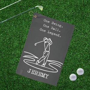 Personalized Golf Towel Gift for Dad Father&#39;s Day Golf Towel for Golf Lover Golf Towel Custom Golf Towel Golf Towel for husband Golf Gifts