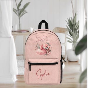 Sac de danse personnalisé pour fille Sac à dos de danse personnalisé pour ballet Sac de danse pour tout-petits Ballerine aquarelle cadeau de ballet pour récital de danse