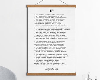 If Kipling Poem | Graduation Gifts for Son | If Poem Framed | If Rudyard Kipling Print