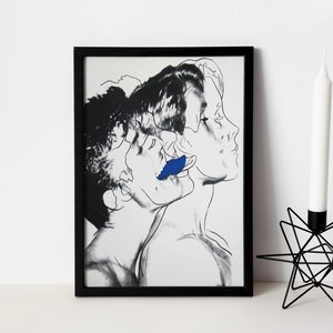 Framed Andy Warhol Querelle,Certificate Leo Castelli,Love is Love Warhol