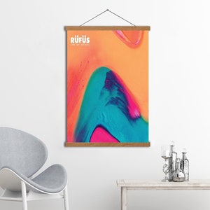 Rufus Du Sol,LIKE AN ANIMAL,album cover poster,Create Your Own Music Poster, Perfect music fan gift