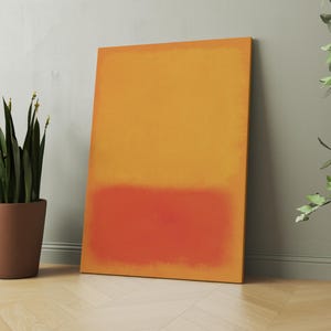 Rothko Wall Art,Mark Rothko Retrospective Poster Orange Wall Art, Wall Hanging Museum Exhibition Print, Home Decor Picture Accessories