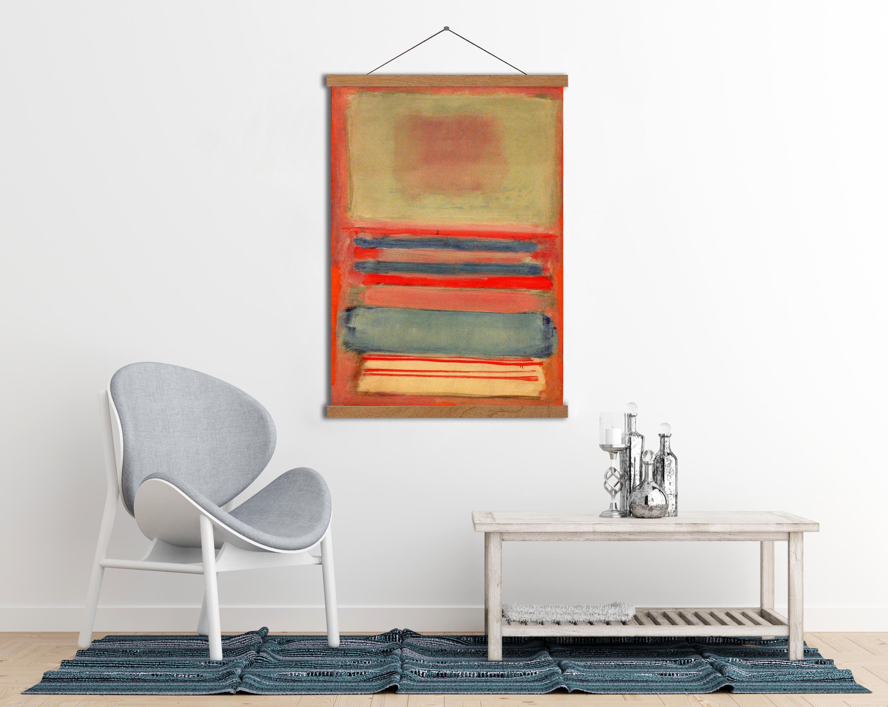 Mark Rothko Pastels Mark Rothko Pastel Canvas Print, Large Abstract Color Field Wall Art ...