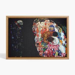 Gustav Klimt Wall Art, Death and Life, Gustav Klimt Art Poster, Art Nouveau Decor, Spiritual Art, Famous Art Print. Art Gift,