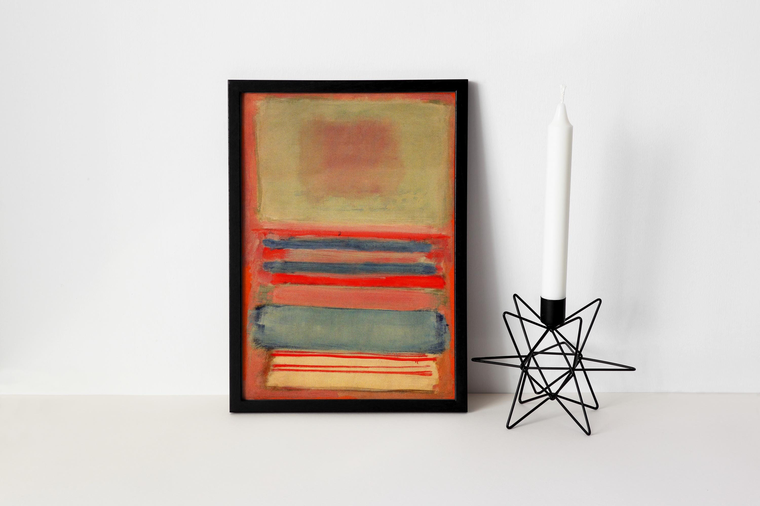 Mark Rothko Pastels Mark Rothko Pastel Canvas Print, Large Abstract Color Field Wall Art ...