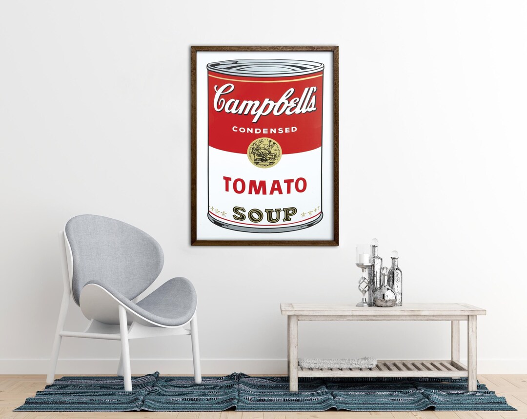 Andy Warhol Tomato Soup Pop Art Poster, Andy Warhol Tomato Soup Print ...