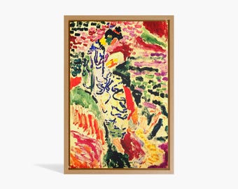 Henri Matisse La Japonaise, Matisse Print, Woman Beside The Water Collioure, Fauvism, Museum Print, Home Decor, Matisse Exhibition inramed,