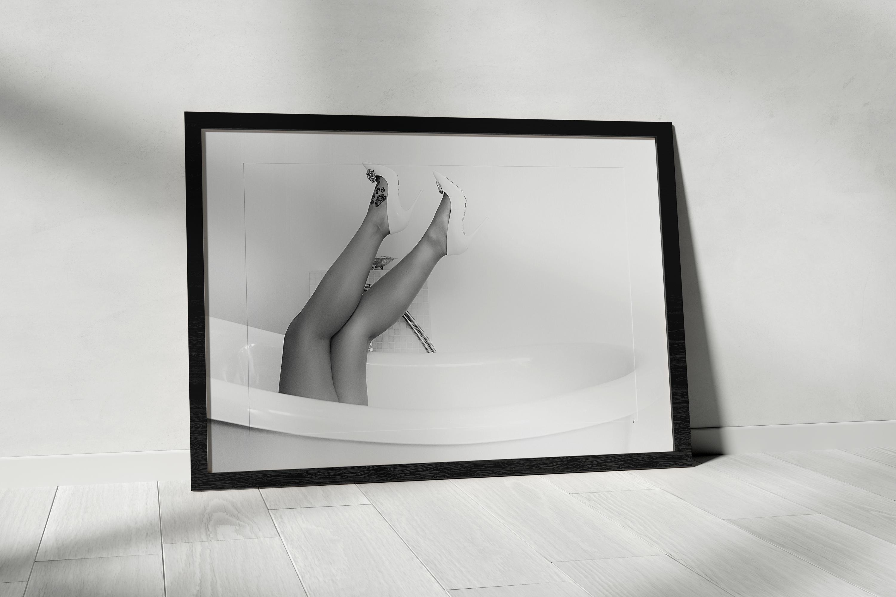 High Heels Bathtub Woman,In The Bath Poster, Wall Art, Poster Print, Wall Decor, Bathroom Decor,  Bathtub, Contemporary, Home Decor,