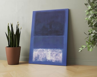 Rothko  Wall Art,Mark Rothko Blue Wall Art, Retrospective Poster,Exhibition Museum Print Home Decor Accessories