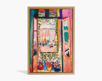 The Open Window Henri Matisse, Pink Art, Matisse Poster Exhibition, La Fenêtre ouverte à collioure, High Quality Print, Large Sizes