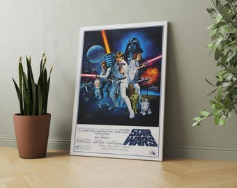 印刷可能なスターウォーズIV: 新たなる希望 1977 ヴィンテージ