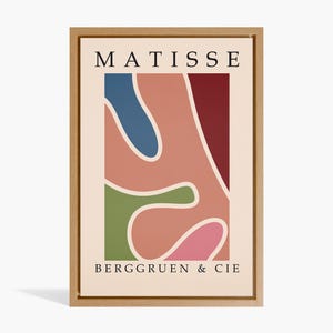 Impression d&#39;affiche Matisse - oeuvre d&#39;art murale abstraite minimaliste - toile d&#39;art moderne colorée - dessin au trait inspiré d&#39;Henri Matisse pour la décoration intérieure