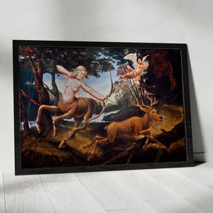 LESLIE KNOPE Centaur schilderij poster, kunst aan de muur parken en recreatie,