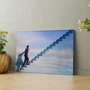 Movie Canvas Print,Jim Carrey, The Truman Show Movie Poster - Truman Burbank Print - 90&#39;s, Surreal, Fantasy, Abstract, Home, Art, Wall Art