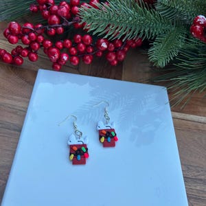 Snoopy Christmas Earrings
