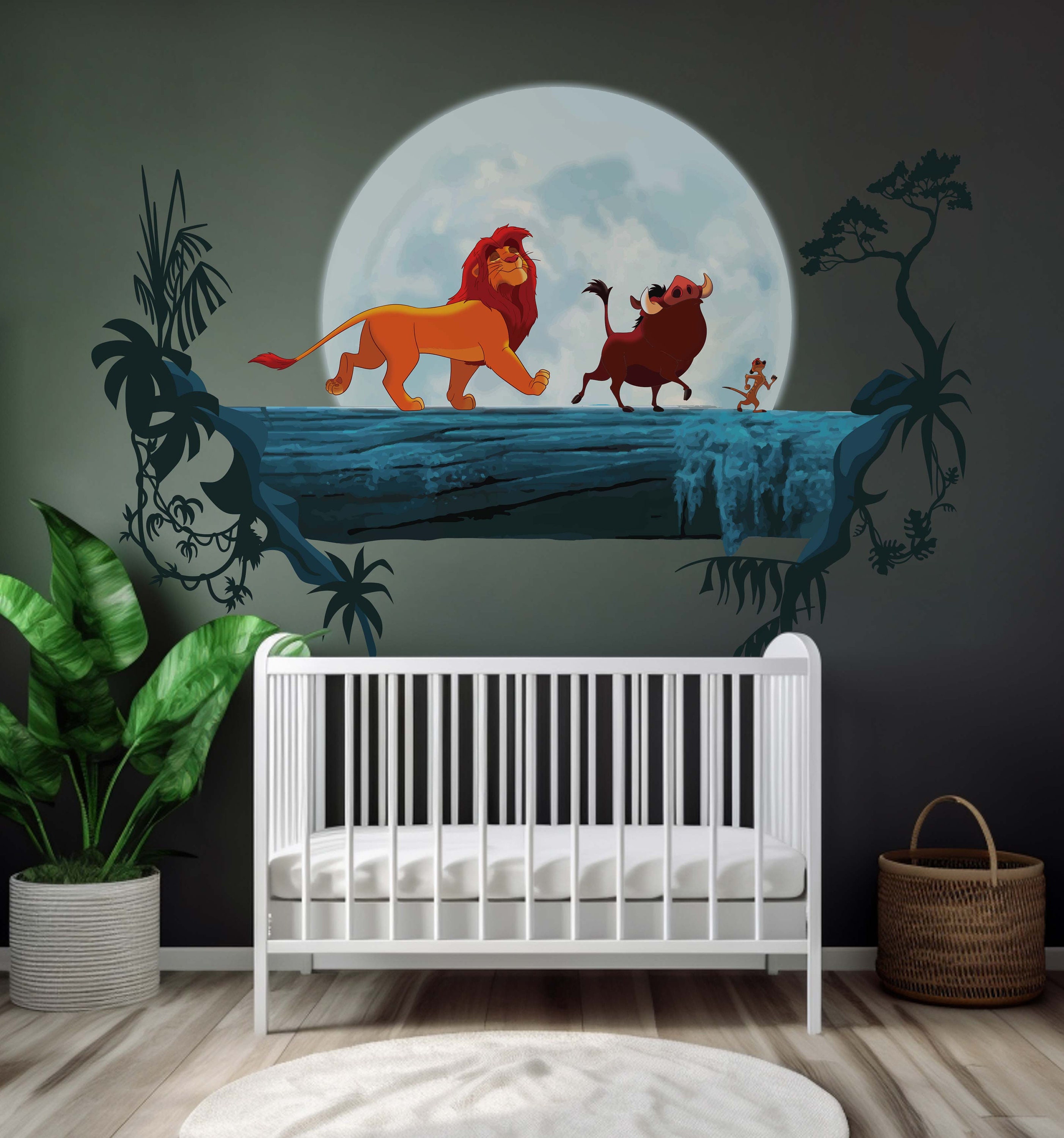 Removable the Lion King Wall Decal for Baby Room Animals Wall Sticker ...
