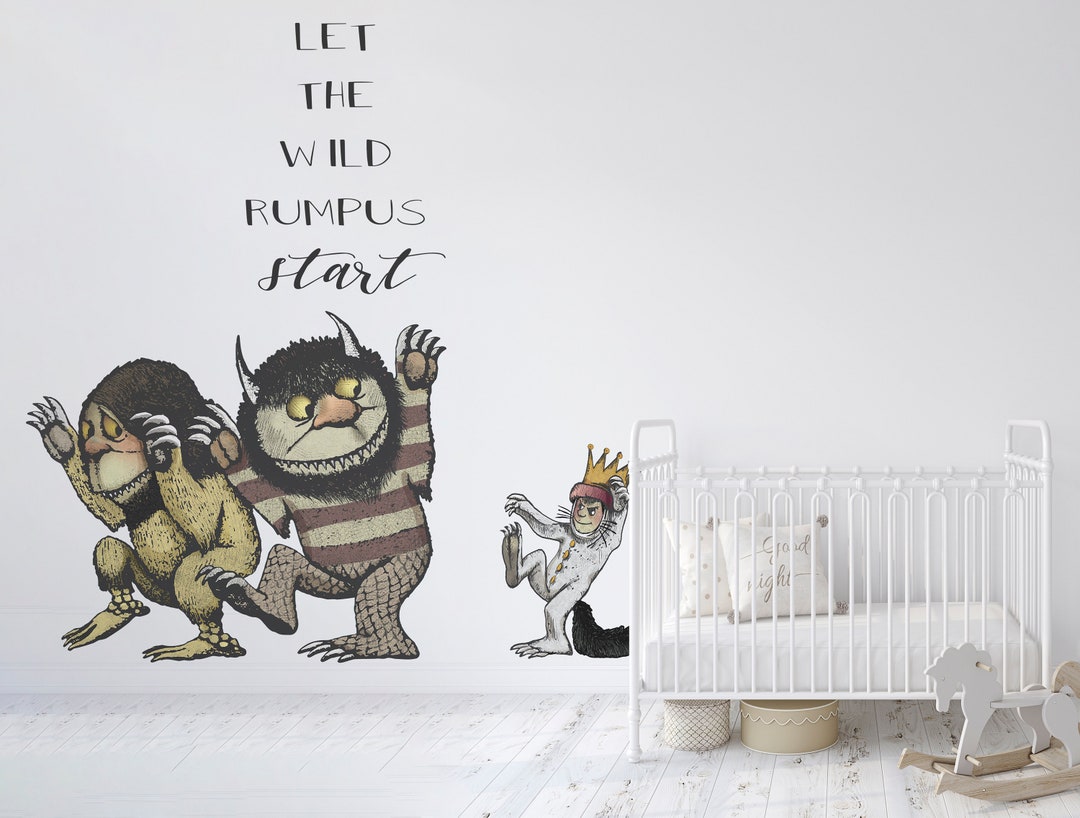 Where the Wild Things Are Wall Decal With Monsters Wall Etsy