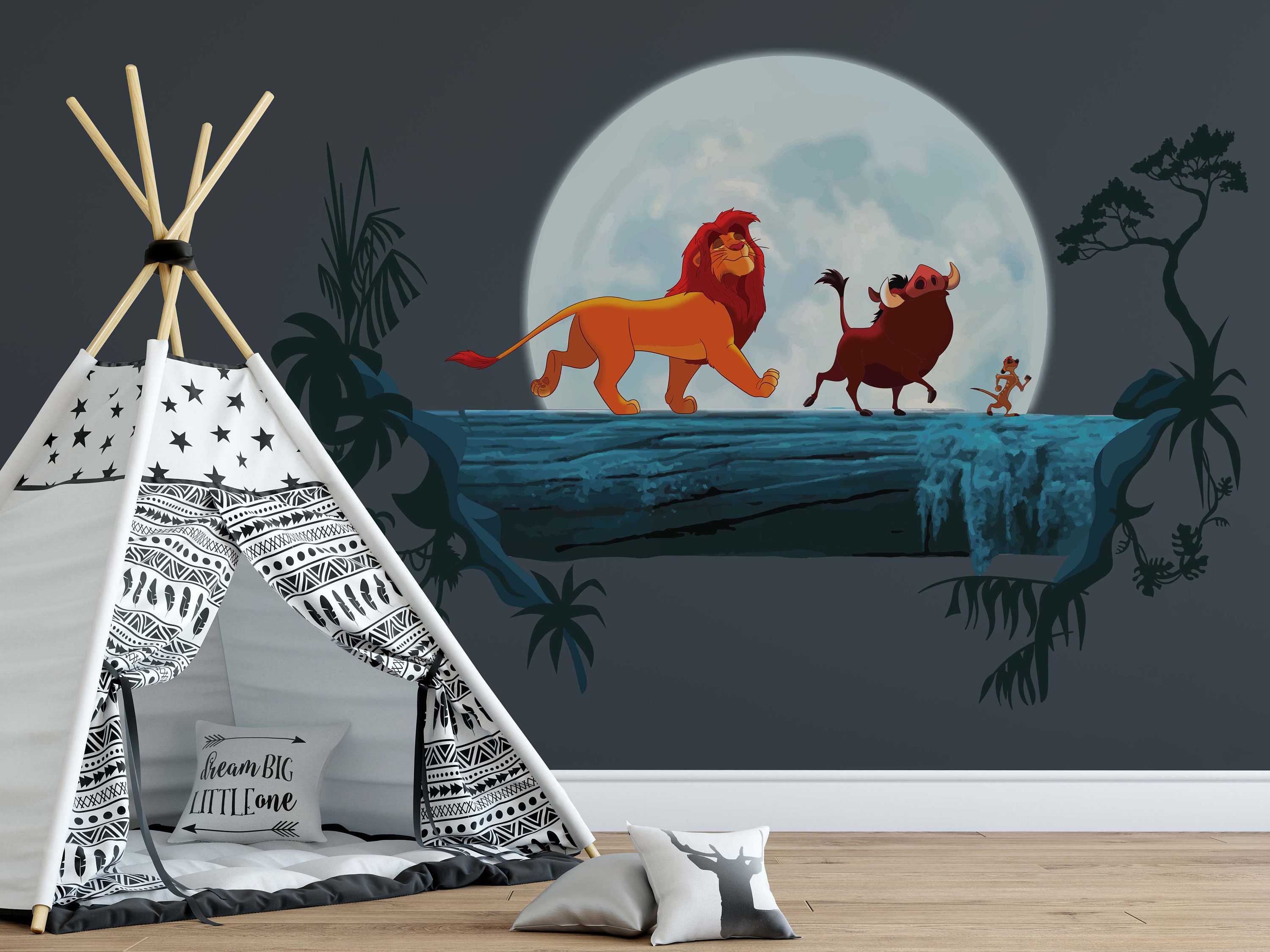 The Lion King Wall Sticker for Kids Room Simba Wall Decals Nursery ...