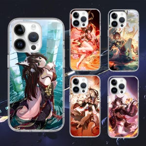 Fugue Star Rail Handytasche für iphone 16 15 14 13 12 11 / Samsung S25 S24 S23 S22 A55 A35 A16 A15 / Pixel 9 8 7